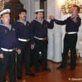 Концерт моряков во время встречи в посольстве Норвегии