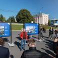 Глава Архангельска Дмитрий Александрович Морев выступает на торжественном открытии фотовыставки Роберта Диамента «Северные конвои 1941–2026»